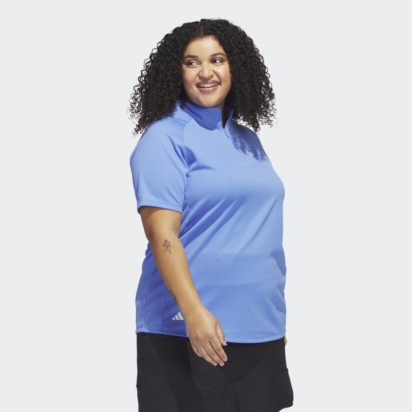 adidas Texture Golf Polo Shirt (Plus Size) Women's