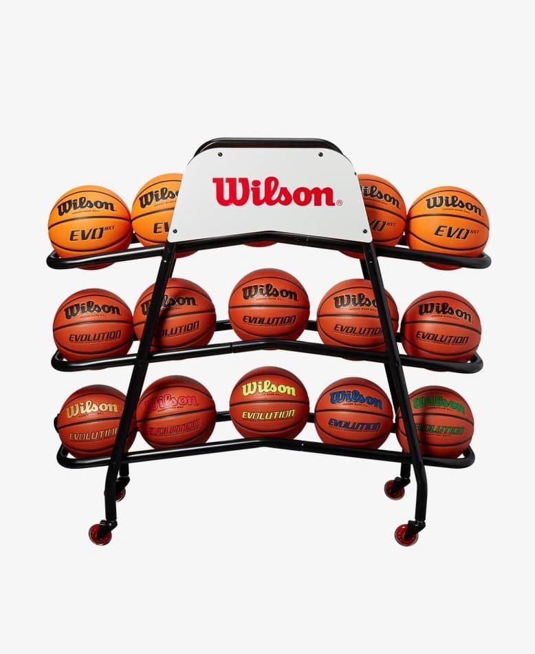 DELUXE BASKETBALL CART - 15 BALL