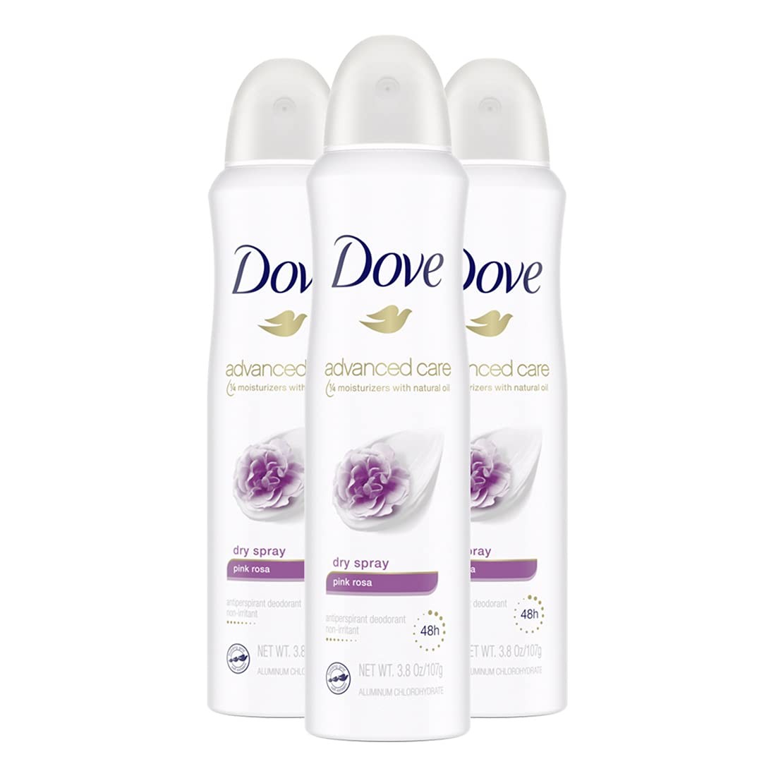 Dove APA Pink Rose 3.8 Oz. (Pack of 3) Packaging May Vary