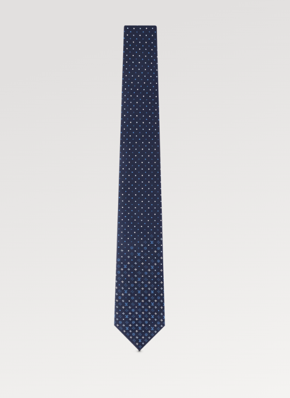 LV      Monogram Gradient Dots Tie