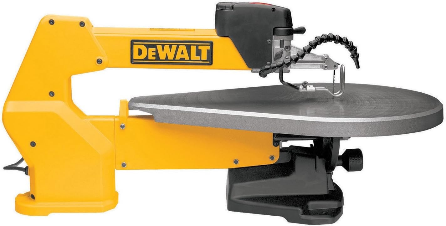 DEWALT Scroll Saw, Variable-Speed, 1.3 Amp (DW788), Yellow, 20-Inch