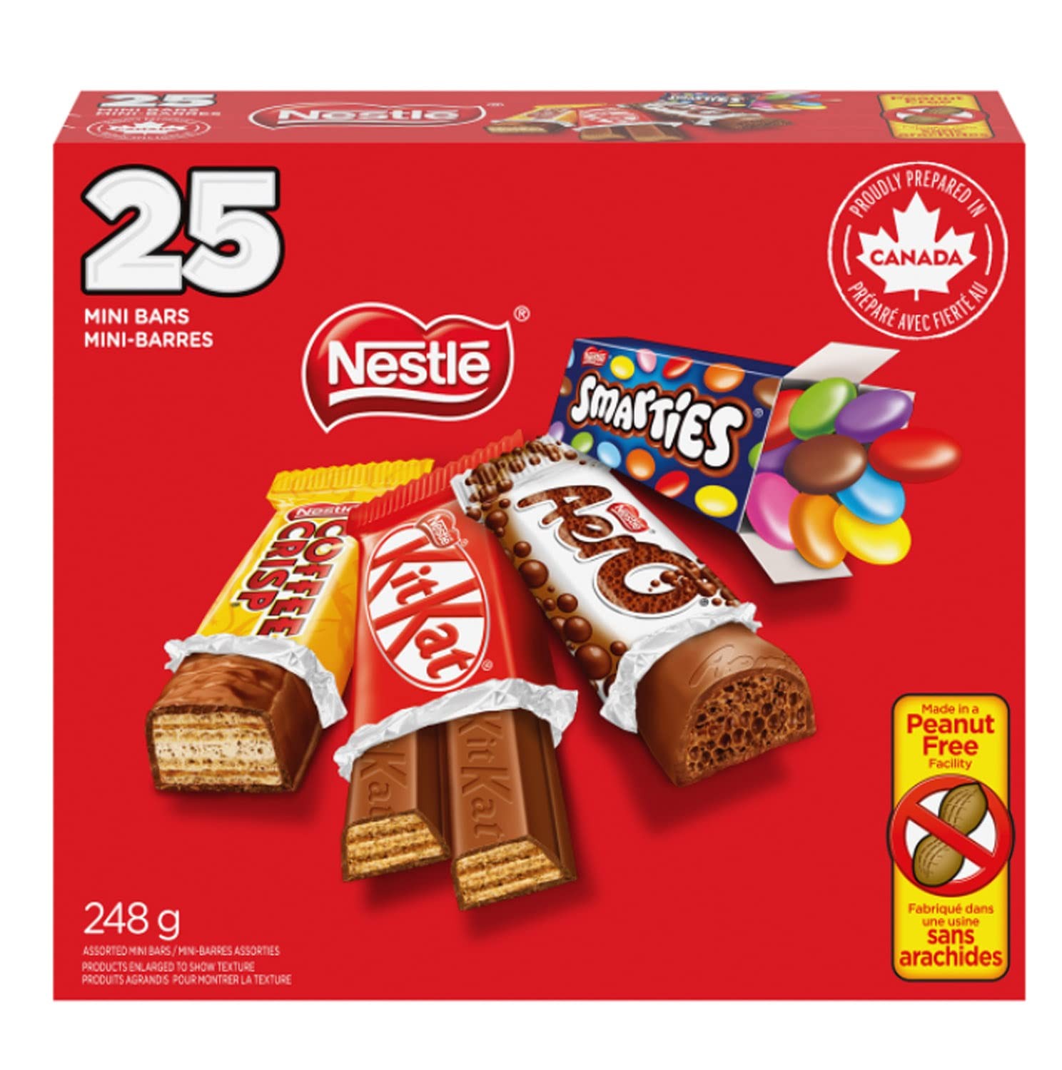 Nestlé Assorted Mini Chocolate Bars, 25pcs, 248g