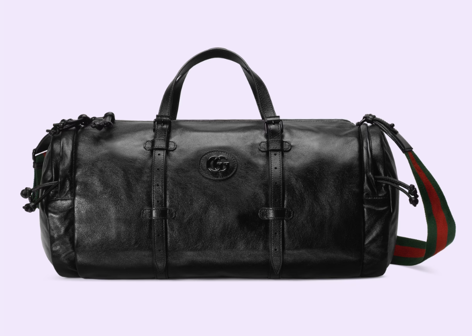 GUCCI LARGE DUFFLE BAG WITH TONAL DOUBLE G