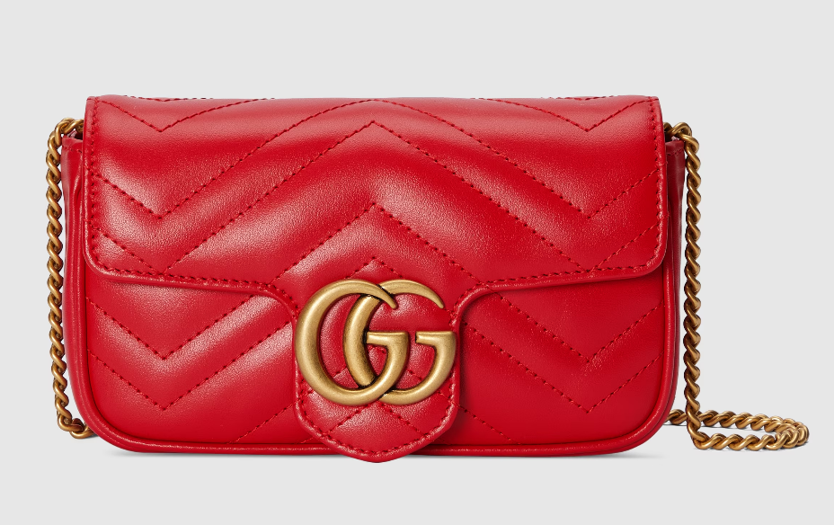 GUCCI GG MARMONT MATELASSÉ SUPER MINI BAG