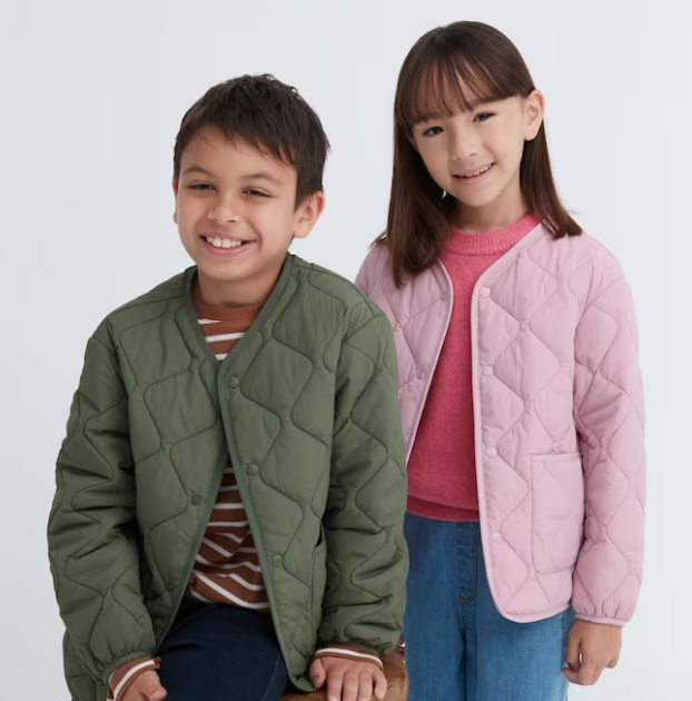 Warm Padded Washable Cardigan Warm and airy padding. Machine washable for easy care.