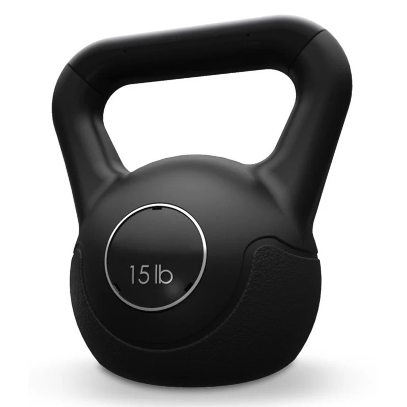 CAP Barbell, 15 lb Vinyl Kettlebell, Black, Single