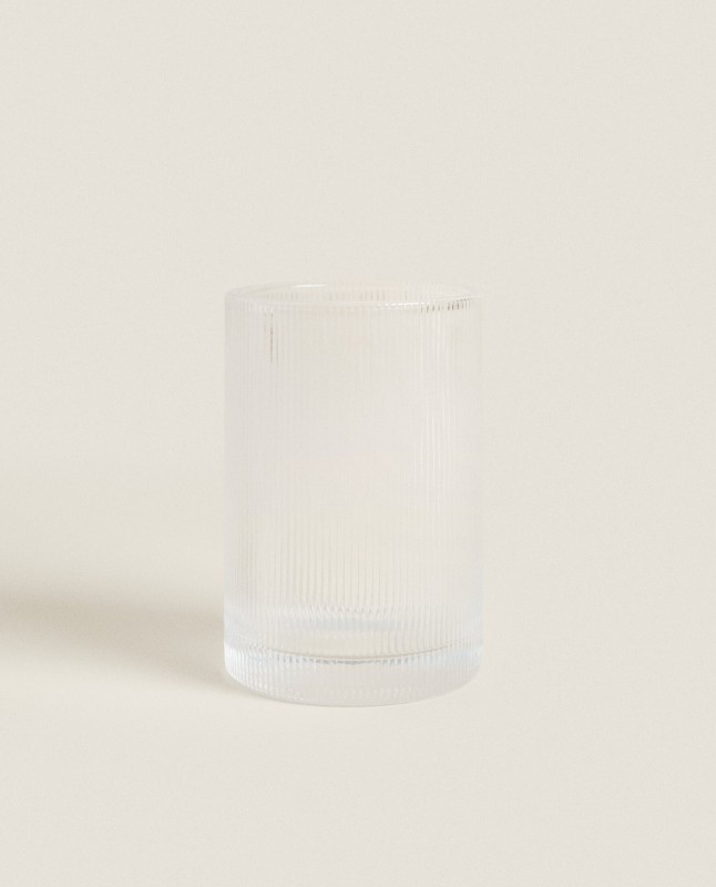 TEXTURED STRIPED TUMBLER