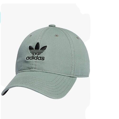 adidas Originals Modern Relaxed Fit Strapback Cap SILVER GREEN/BLACK NWT $26