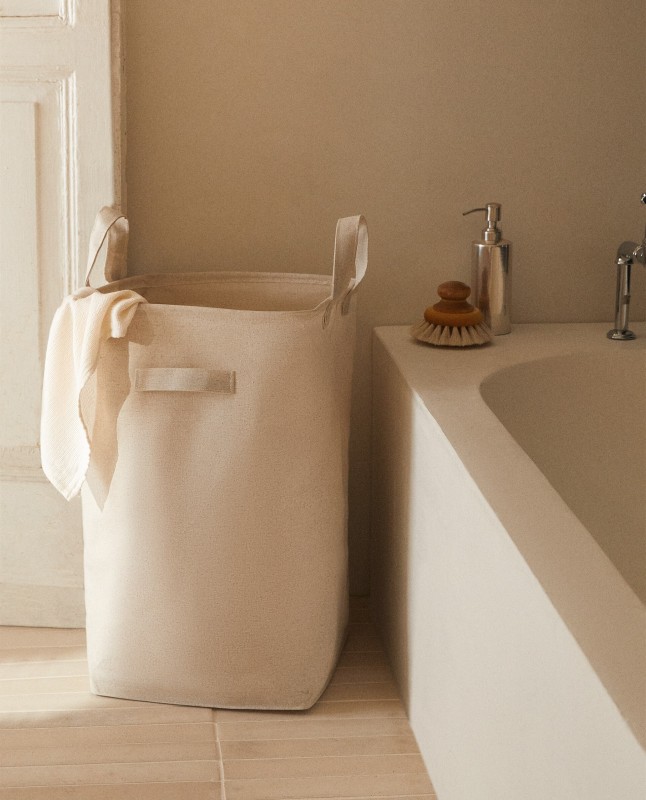 LINEN BLEND COTTON BASKET