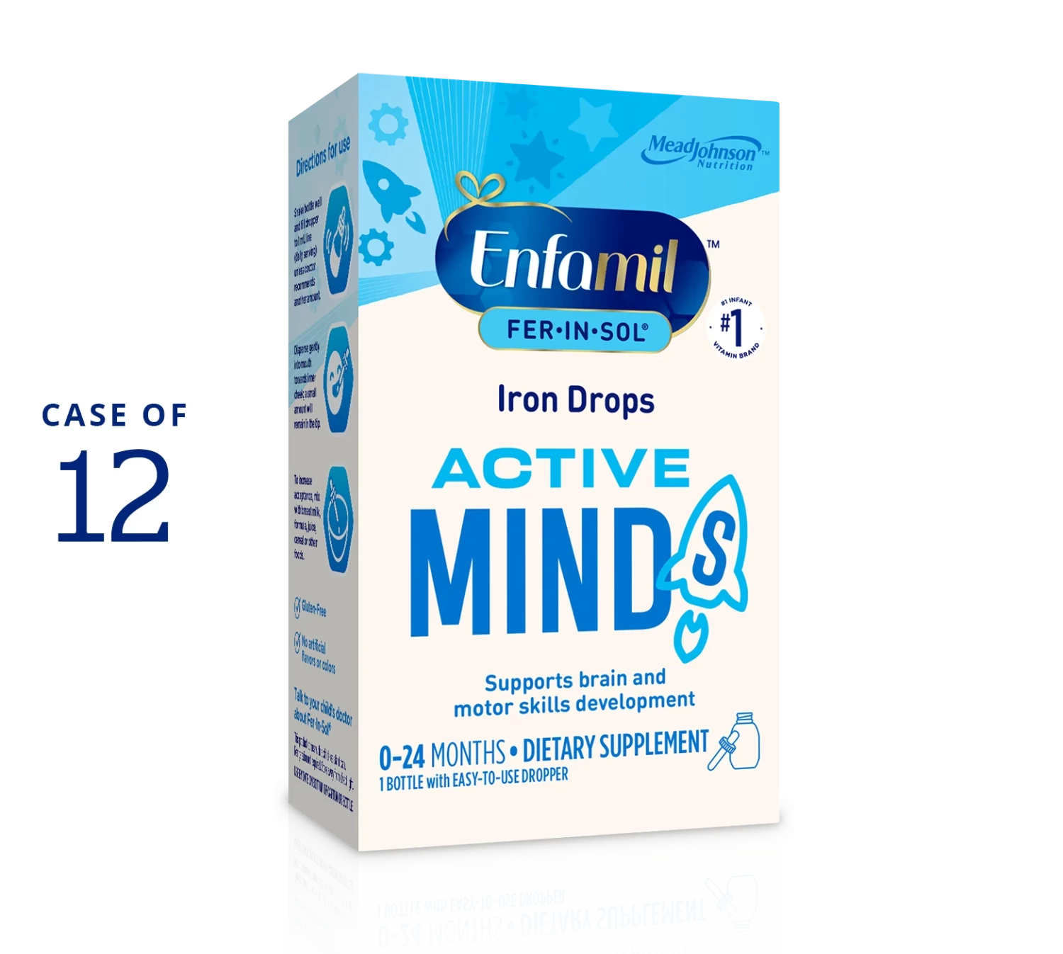 Enfamil® Fer In Sol® Vitamins Liquid 50 mL Bottle (Case of 12)