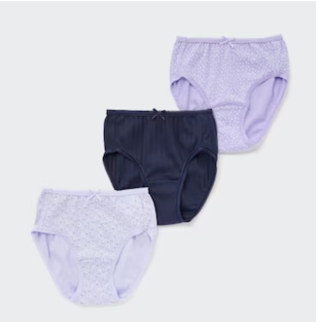 Shorts (Set of 3) The comfortable feel of 100% cotton. Elastic lace provides a perfect fit.