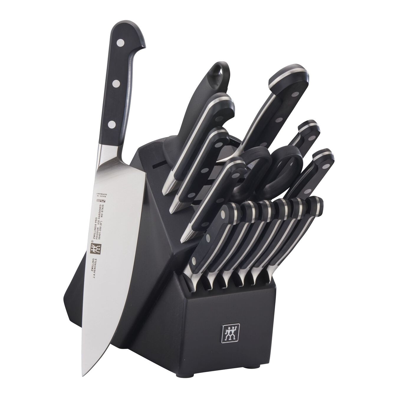 ZWILLING PRO 16-PC, KNIFE BLOCK SET, BLACK MATTE