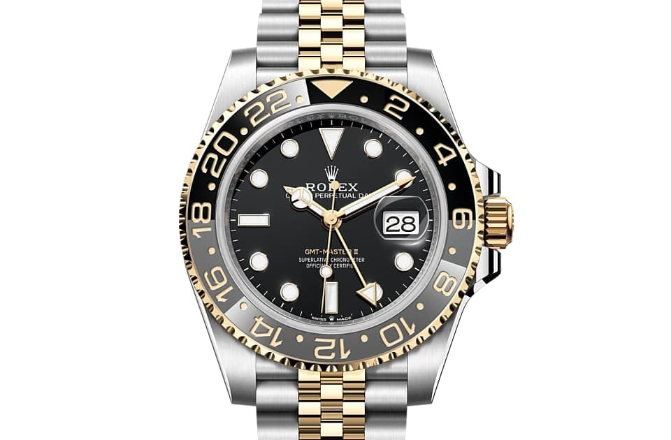 Rolex GMT-MASTER II OYSTER, 40 mm, gold and OYSTER steel