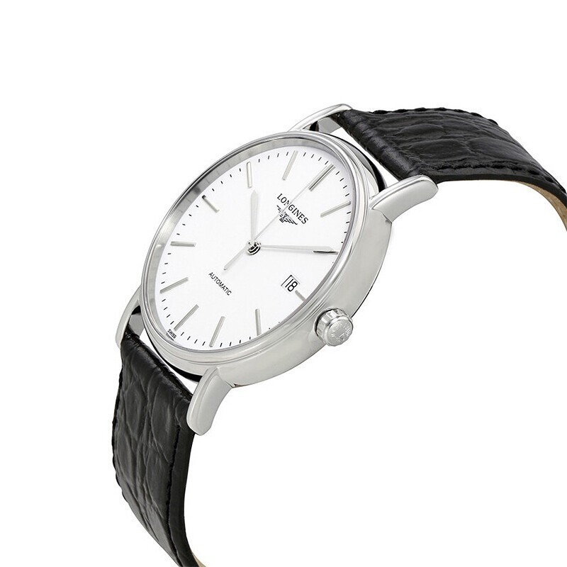 Longines Swiss watch Magnificent series leather strap casual fashion men's watch automatic mechanical business men's watch L4.921.4.12.2 L4.921.4.12.2