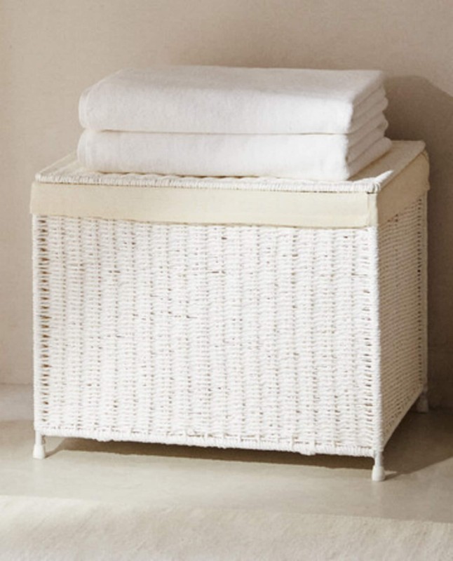 RECTANGULAR CHEST WITH FABRIC LINING