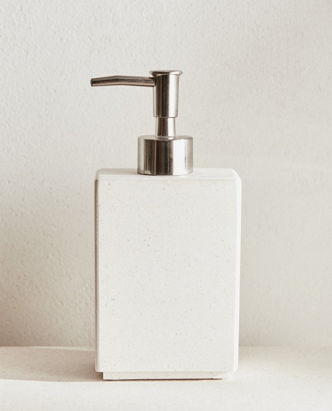 LIGHT MARBLE BATHROOM DISPENSER