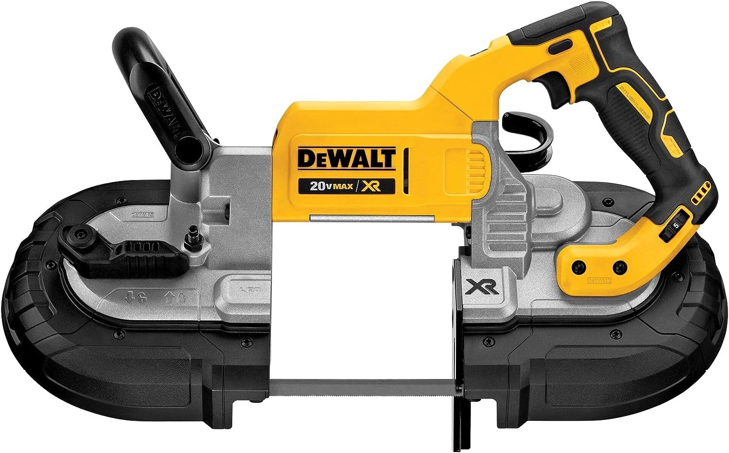 DEWALT 20V MAX Band Saw, 5" Cutting Capacity, Integrated Hang Hooks, Portable, For Deep Cuts, Bare Tool Only (DCS374B)
