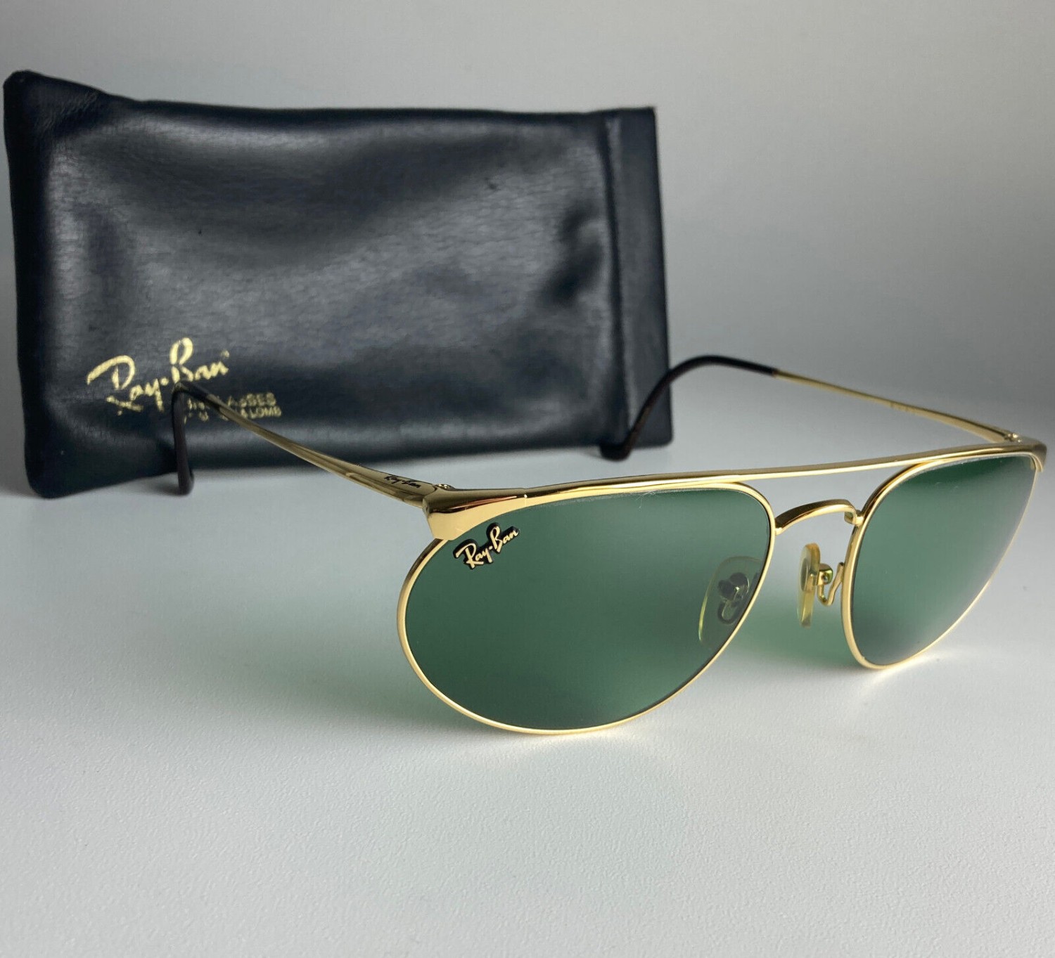 Vintage Ray Ban B&L USA ULTRA ZENUS PRECIOUS METALS Sunglasses gold RB3 aviator