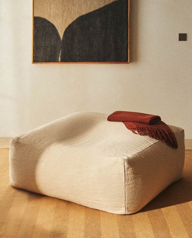 COTTON BOUCLÉ POUFFE