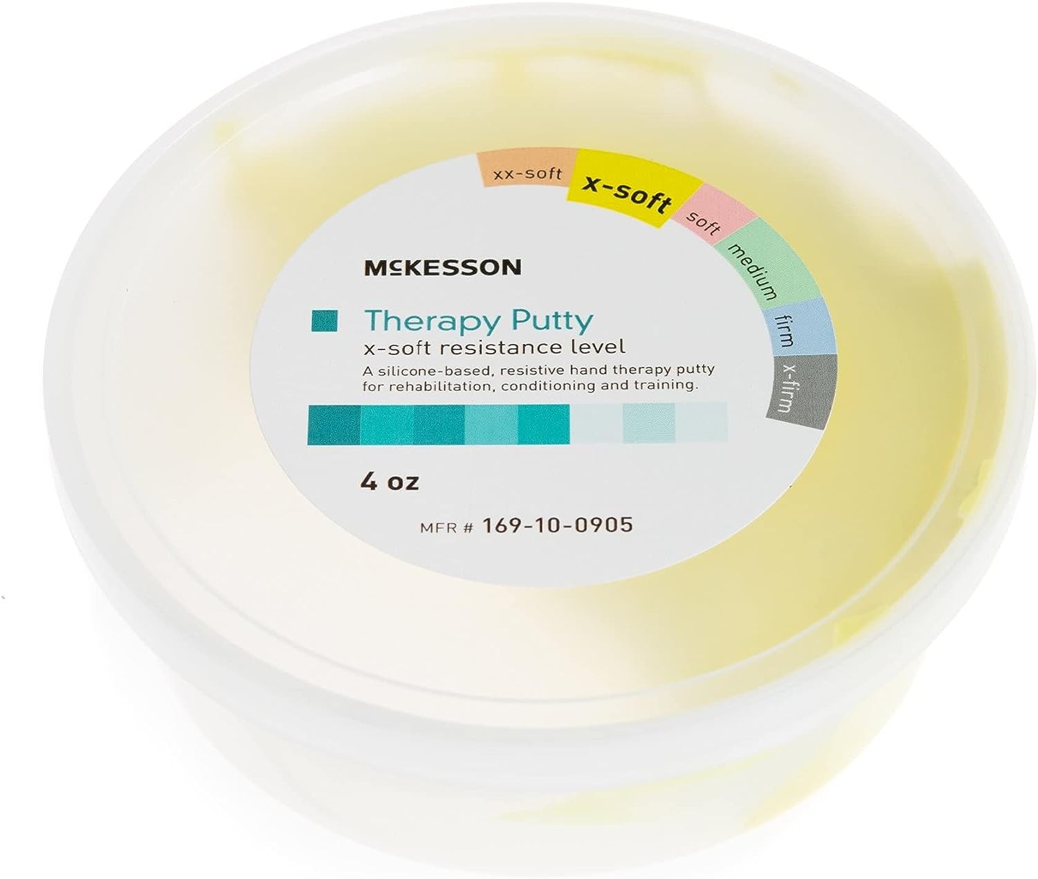 McKesson Therapy Putty - Extra Soft Resistance for Fingers, Hands, and Wrist – Exercise Rehabilitation Occupational Therapy Tool - 4 oz, 1 Count