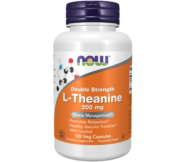 L-Theanine, Double Strength 200 mg Veg Capsules-120Veg Capsules