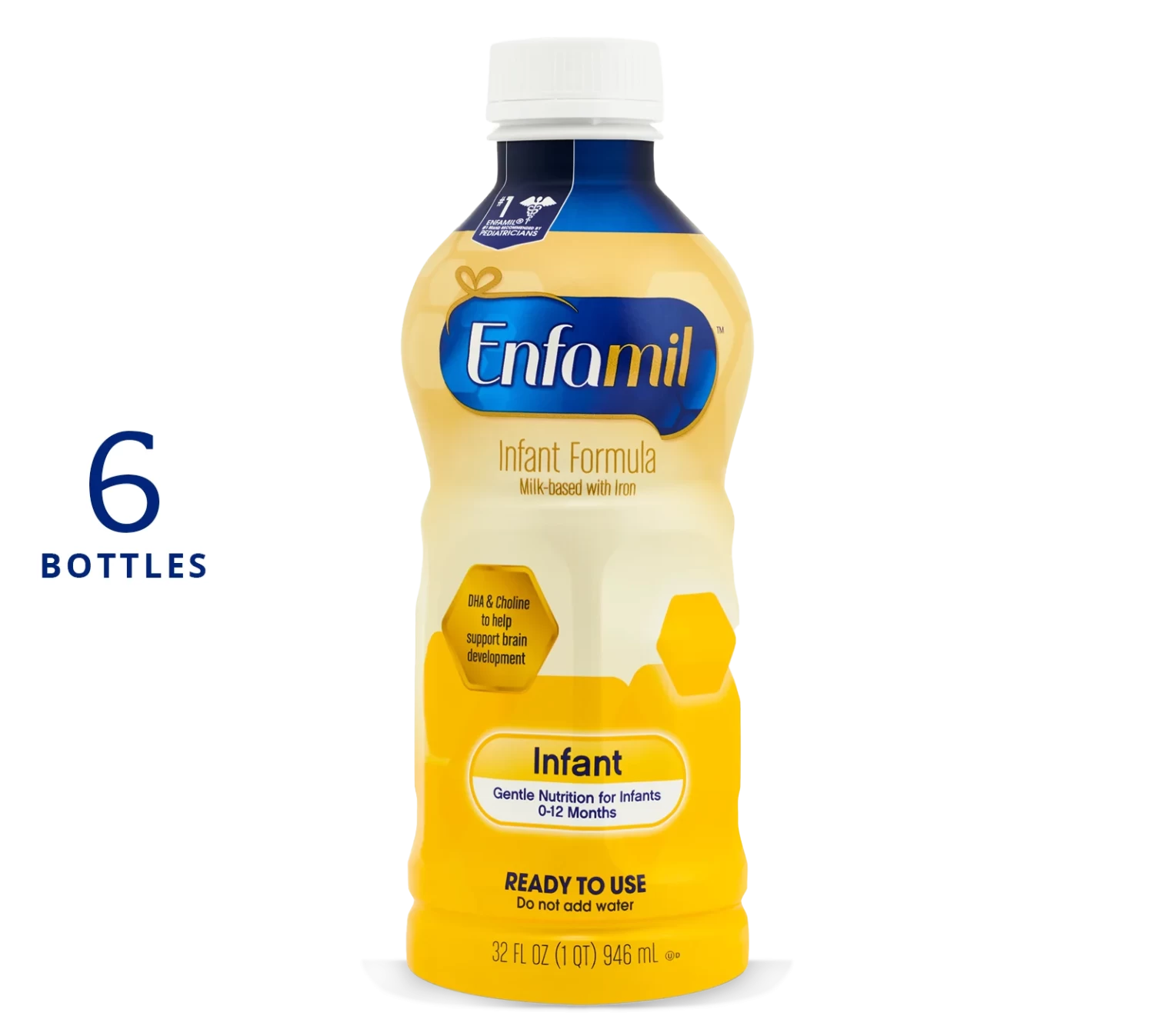 Enfamil® Infant Formula Liquid - 32 fl oz Bottle (Case of 6)