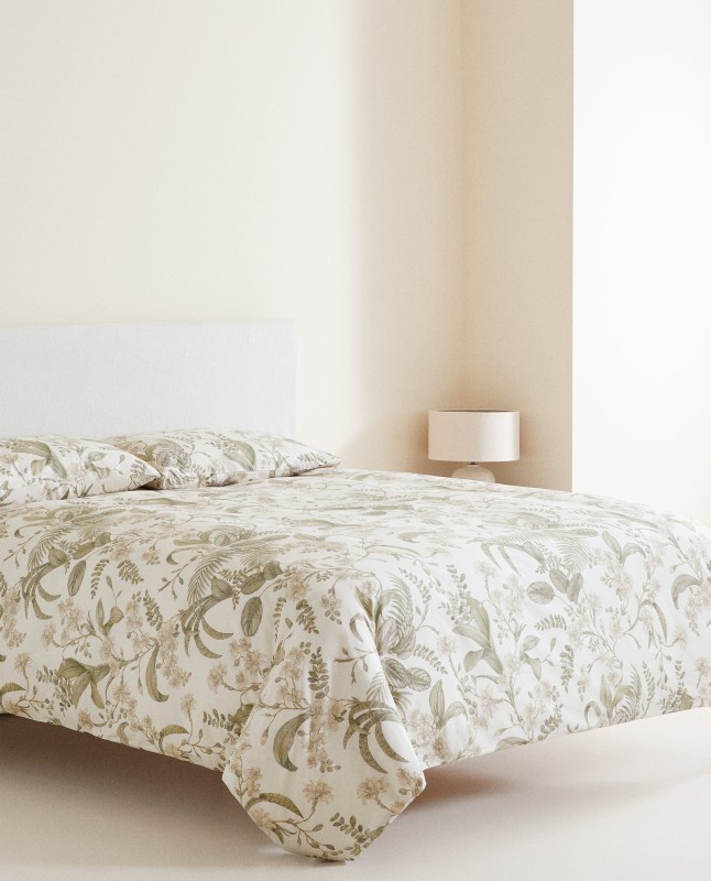 LEAF PRINT DUVET COVER