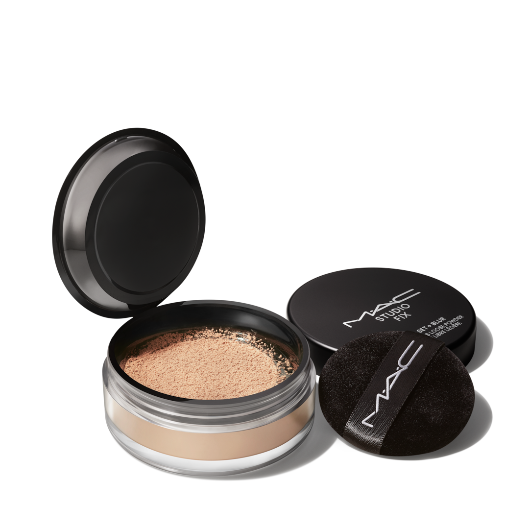 STUDIO FIX PRO SET + BLUR WEIGHTLESS LOOSE POWDER-Medium beige with peach undertone for medium skin-MEDIUM-6.5G