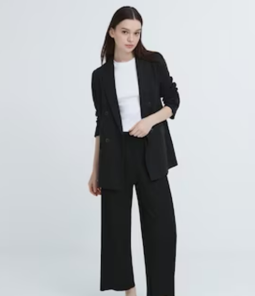 Pleated Straight Pants