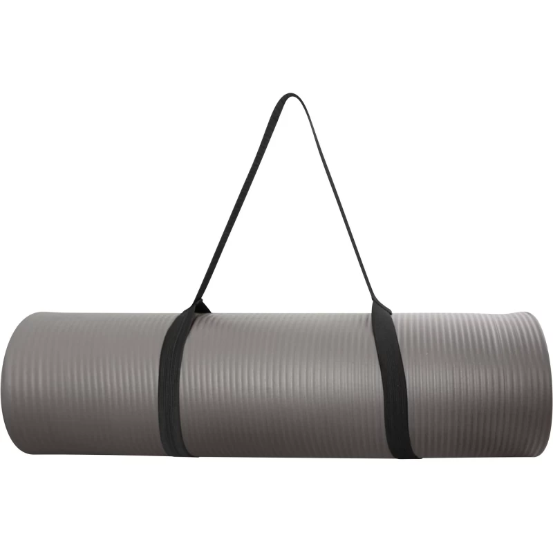 CAP High Density Exercise Mat with Carry Strap, Gray