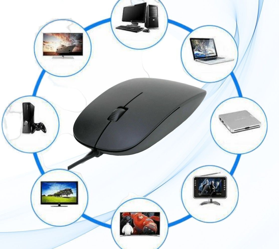 Universal Wired Usb Optical Mouse For MAC