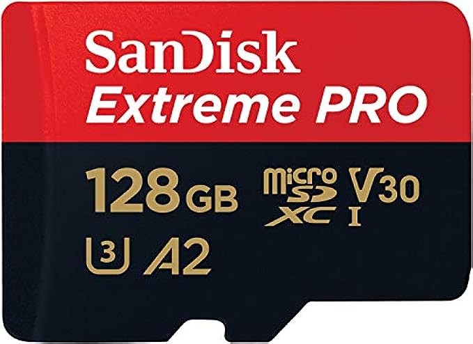 SanDisk Extreme Pro SDXC UHS-I U3 A2 V30 128GB + Adapter, SDSQXCY-128G-GN6MA