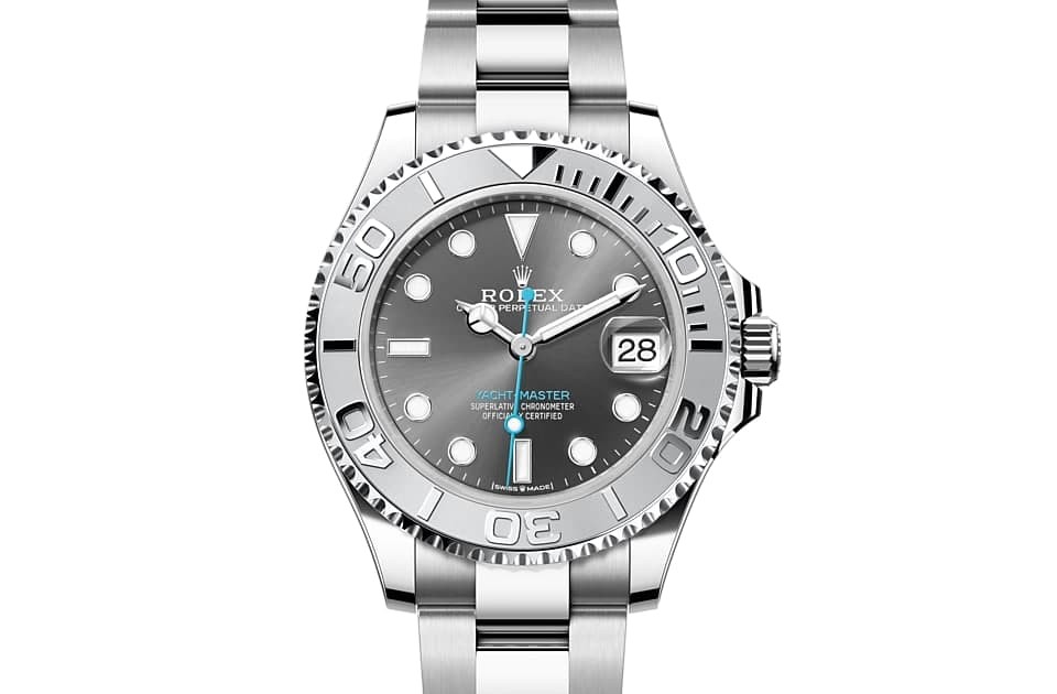 Rolex YACHT-MASTER 37 OYSTER, 37 mm, platinum and OYSTER steel