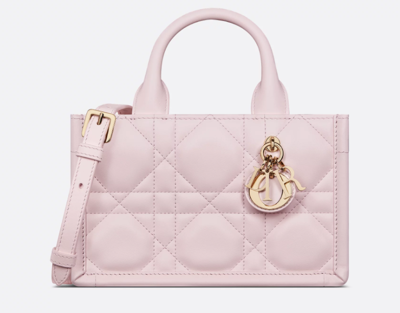 Mini Dior Book Tote Blush Pink Macrocannage Calfskin (21.5 x 13 x 7.5 cm)