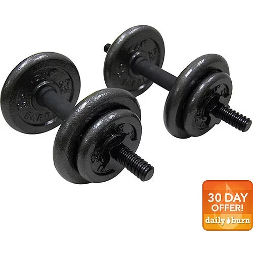 CAP Barbell 40 Lb. Adjustable Cast Iron Dumbbell Set
