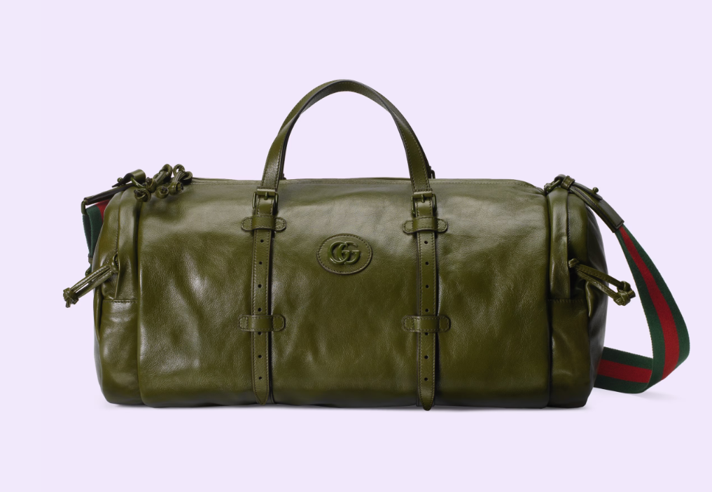 GUCCI LARGE DUFFLE BAG WITH TONAL DOUBLE G