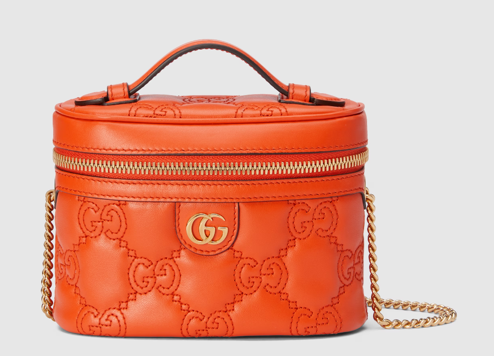 GUCCI GG MATELASSÉ TOP HANDLE MINI BAG