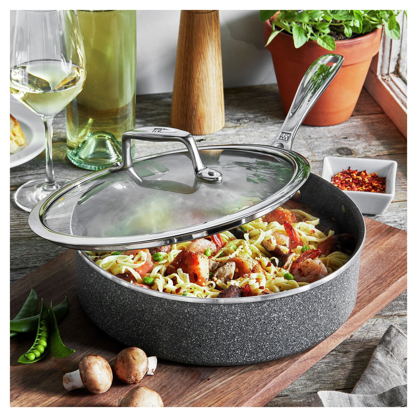 ZWILLING VITALE 9.5-INCH SAUTE PAN, ALUMINUM