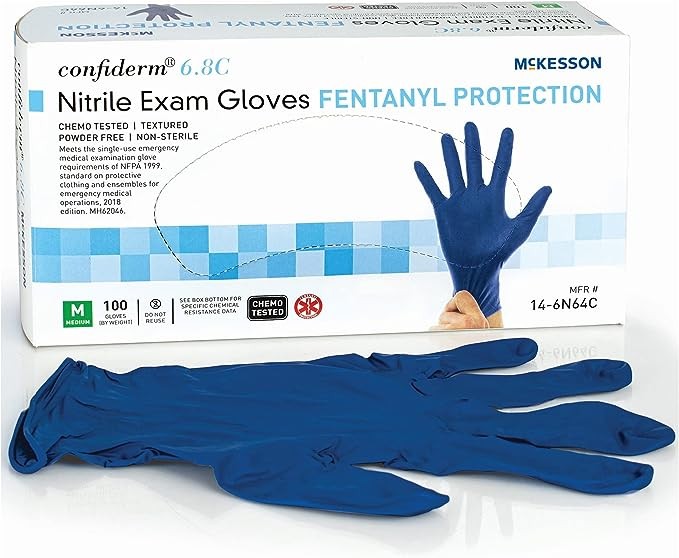 McKesson Confiderm 6.8C Disposable Nitrile Exam Glove Standard Cuff Length