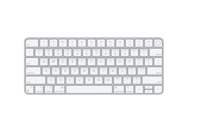 Subtle keyboard with Touch ID for Mac models with Apple chips - US English
