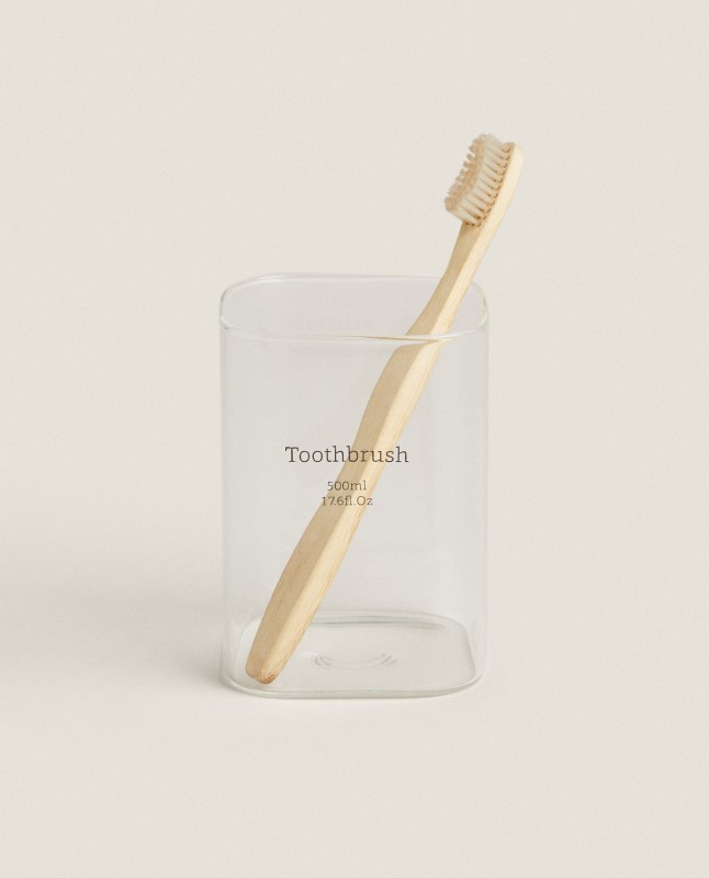 BOROSILICATE GLASS SLOGAN TUMBLER