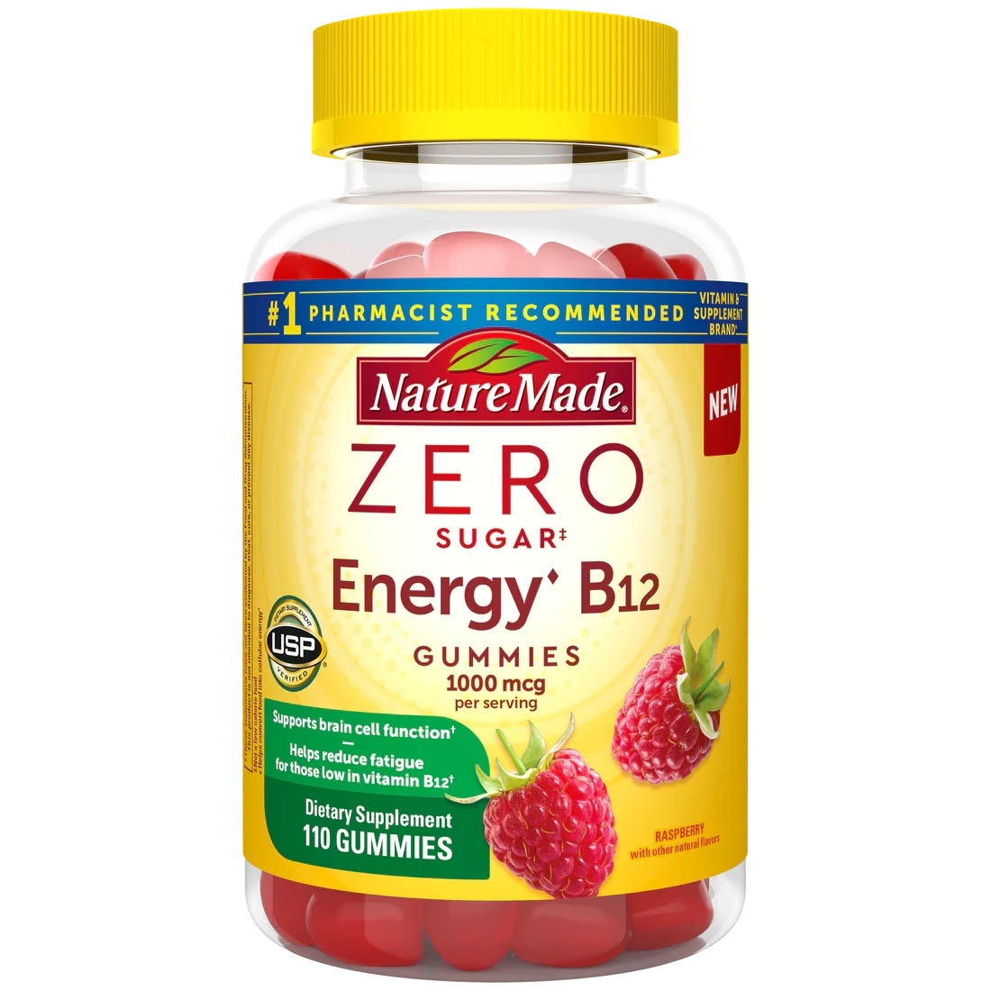 Zero Sugar‡ Energy◆ B12 Gummies 1000 Mcg Per Serving