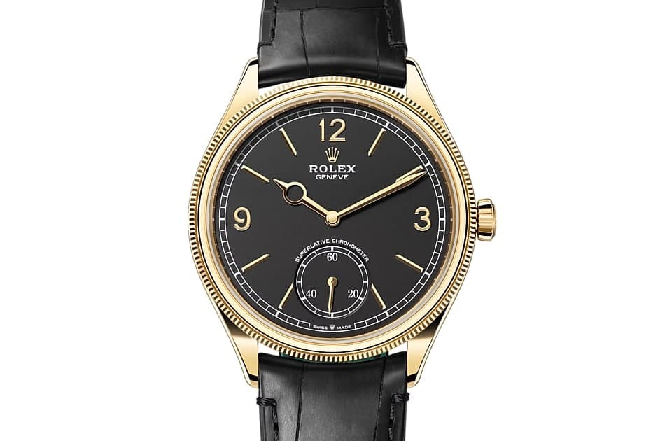 Rolex 1908 39 mm, 18K yellow gold, polished effect