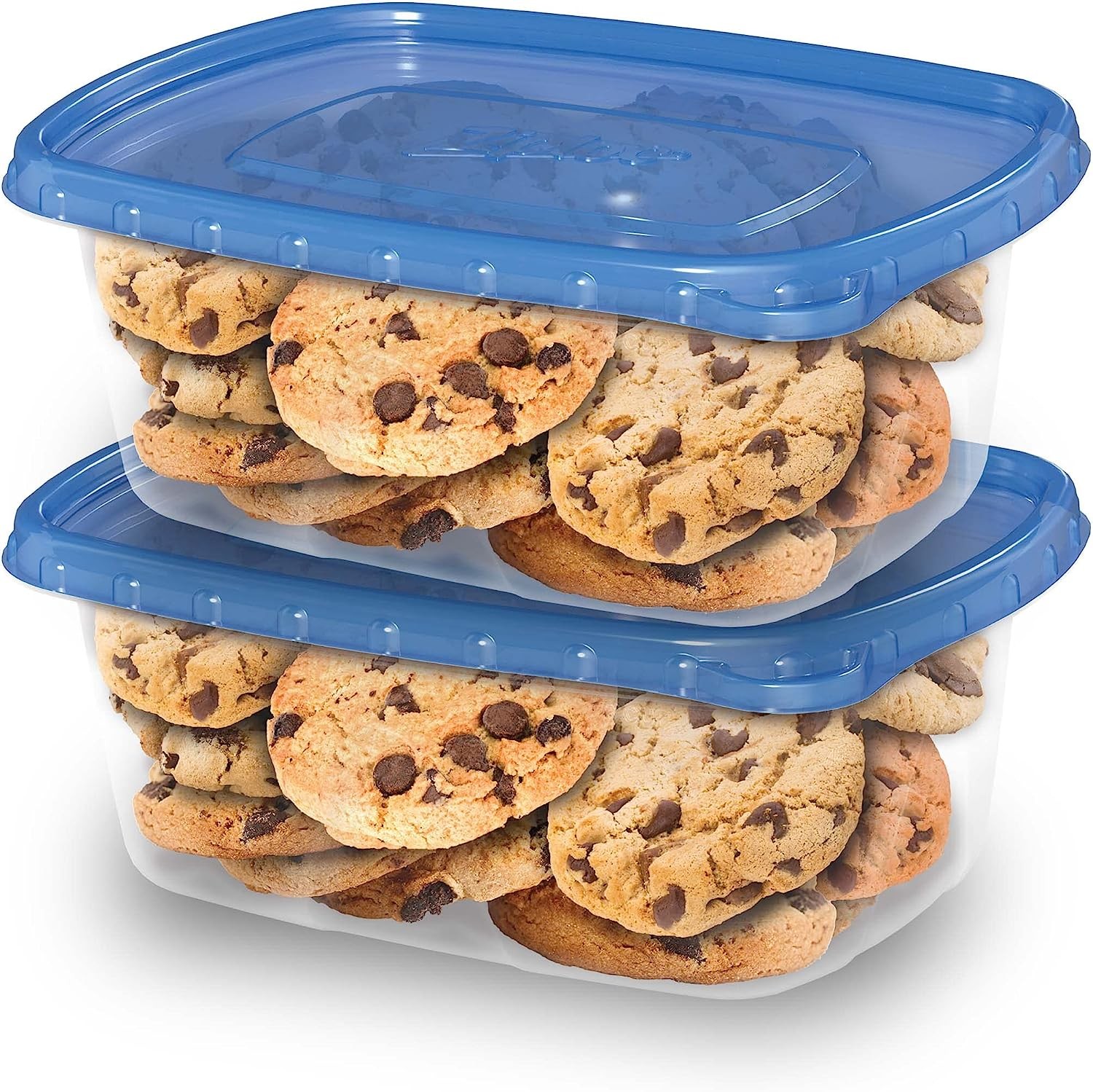 Ziploc Food Storage Meal Prep Containers Reusable for Kitchen Organization, Smart Snap Technology, Dishwasher Safe, Deep Rectangle, 2 Count