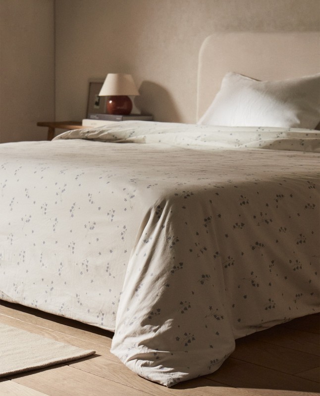 FLORAL PRINT DUVET COVER