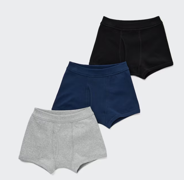 Boxer Briefs (Set of 3)  Soft 100% cotton. Flat seams for comfort.