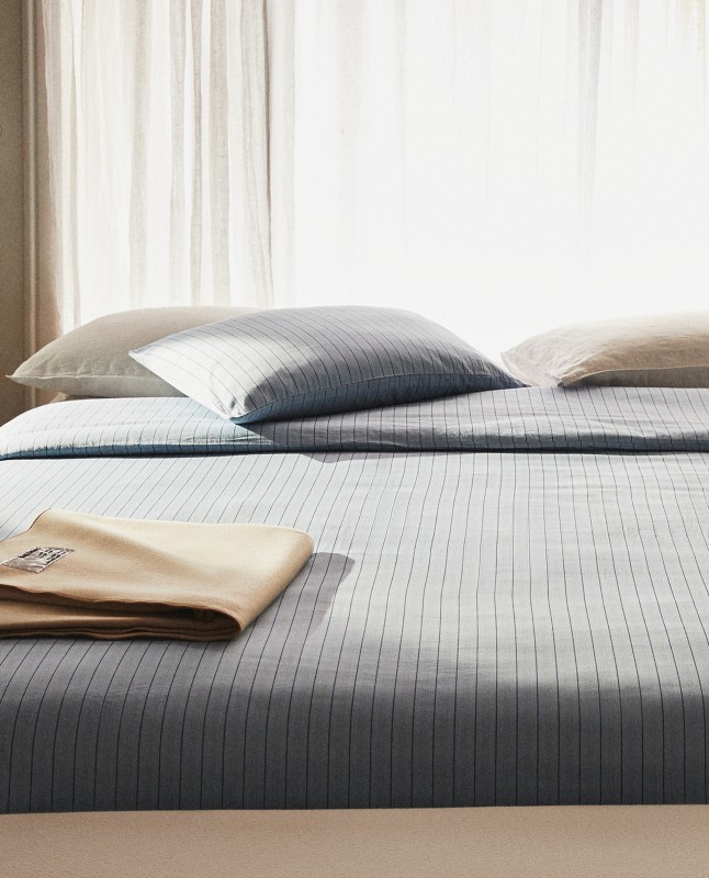 (300 THREAD COUNT) STRIPED SATEEN DUVET COVER