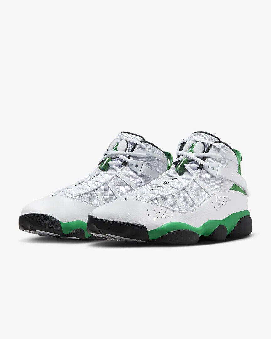 Nike Air Jordan 6 Rings White Lucky Green 322992-131 Men's Shoes NEW