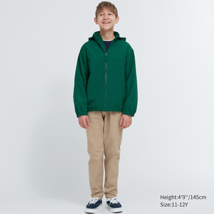 Pocketable Nylon Parka Removable hood allows versatile styling. Convenient pocketable design.