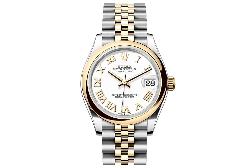 Rolex DATEJUST 31 OYSTER, 31 mm, gold and OYSTER steel